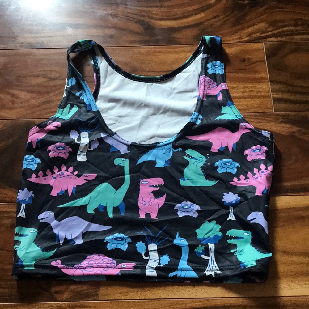 Blackmilk Reversible Rawrrr Dino Crop S